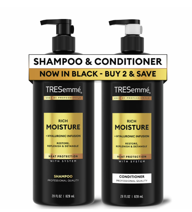 Tresemme Rich Moisture Shampoo and Conditioner Set, 28 Fl oz 2 Count