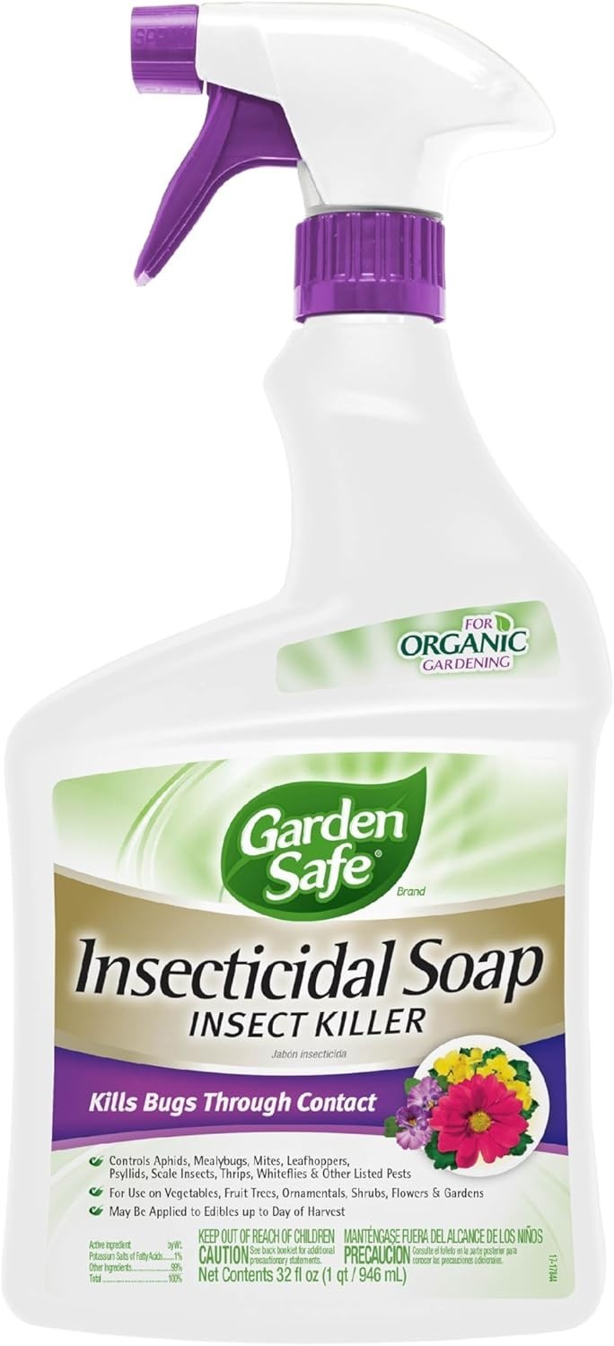 32oz Insecticidal Soap Spray – Fast-Acting Bug Control for Vegetable Gardens