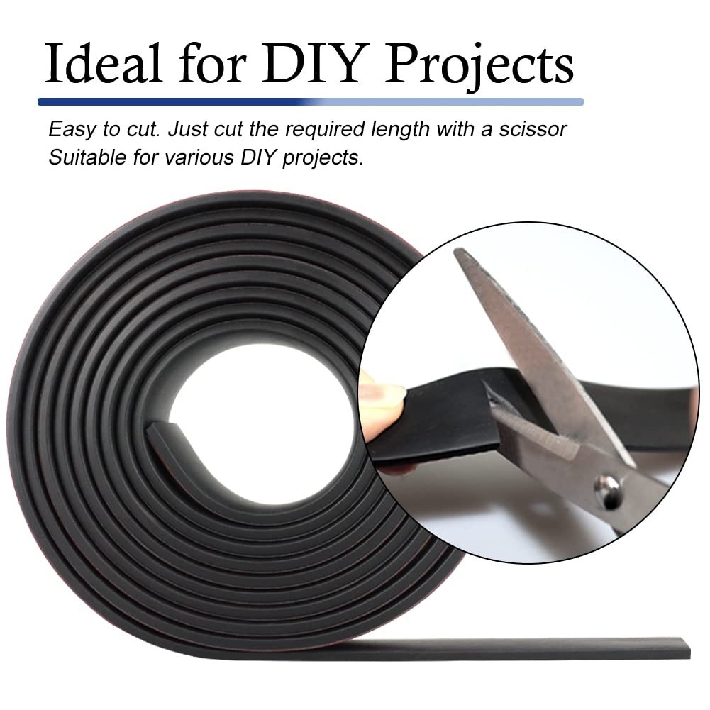 Durable Neoprene Rubber Sheets – Versatile 1” x 1/8” Strips for DIY Projects