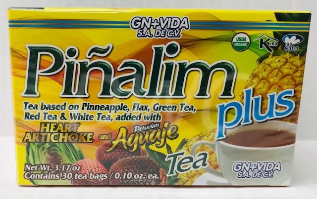 NEW Te Pinalim Plus GN+Vida Tea Piñalim Pineapple Diet 30 bags 30 days supply