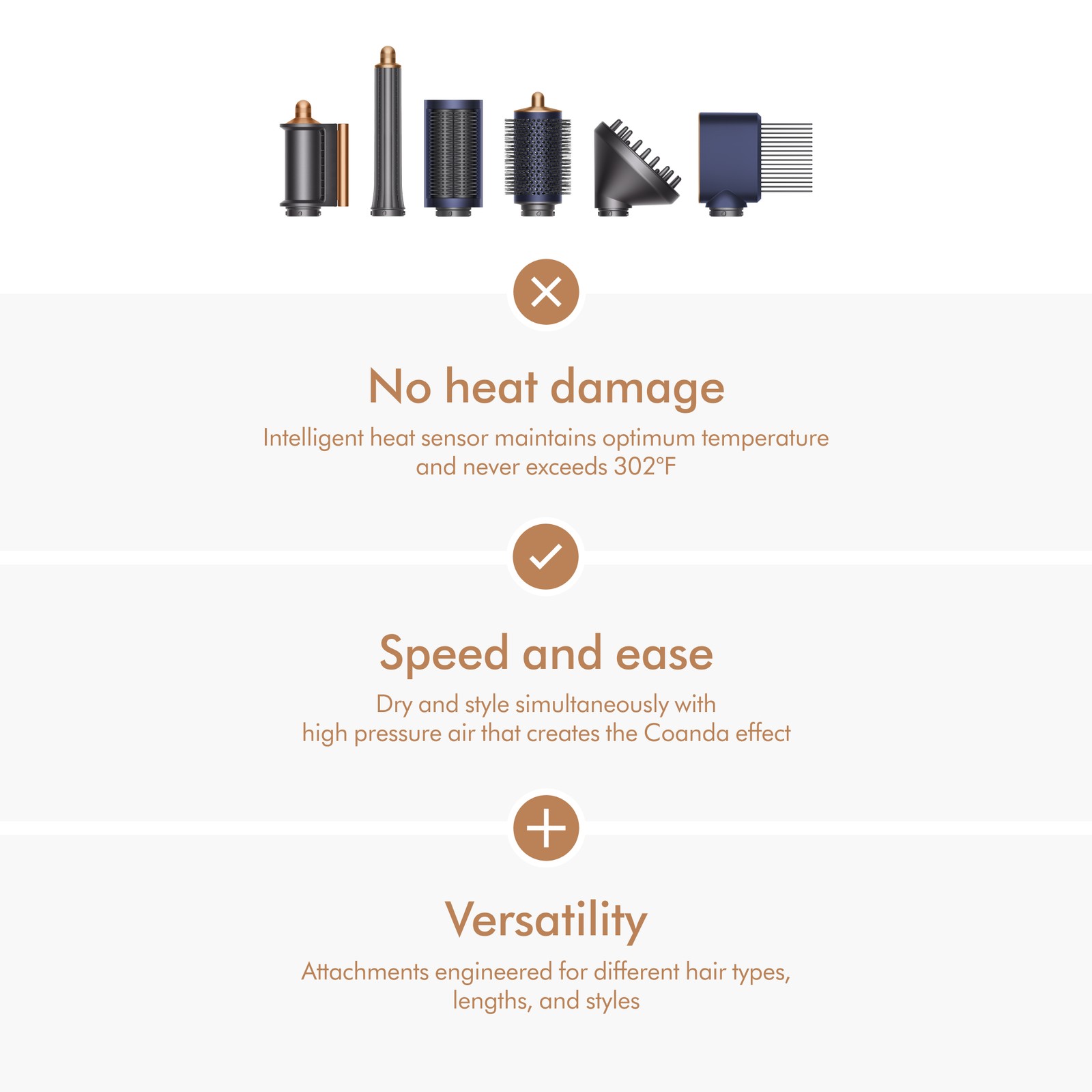 Dyson Airwrap™ Complete (Long) Diffuse | Prussian Blue/Copper | Refurbished