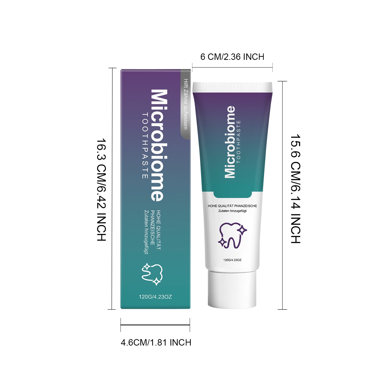 7.5% Hap Nano-Hydroxyapatite Toothpaste Remove Deep Clean For Sensitive Teeth US