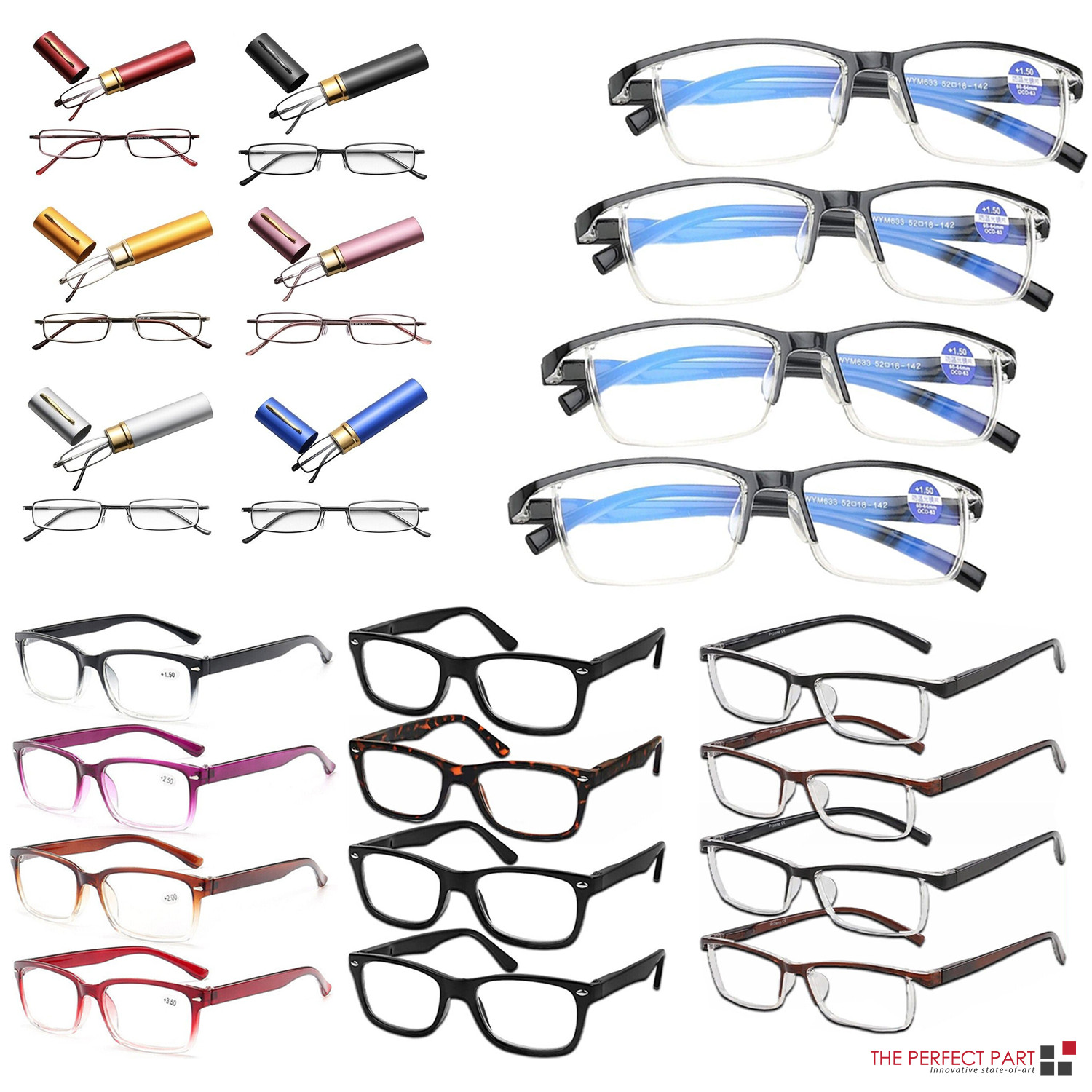 Reading Glasses HD Spring Classic Reader Unisex Men Women Style Bulk Anti Blue