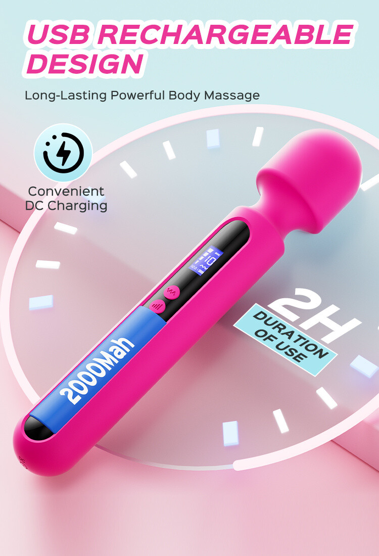 Handheld Massager Strong Vibrating Wand Full Body Therapy Motor Long Lasting