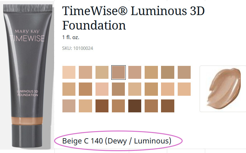 TimeWise Luminous 3D Liquid Foundation- Med. to Full Coverage – 23 Color Choices