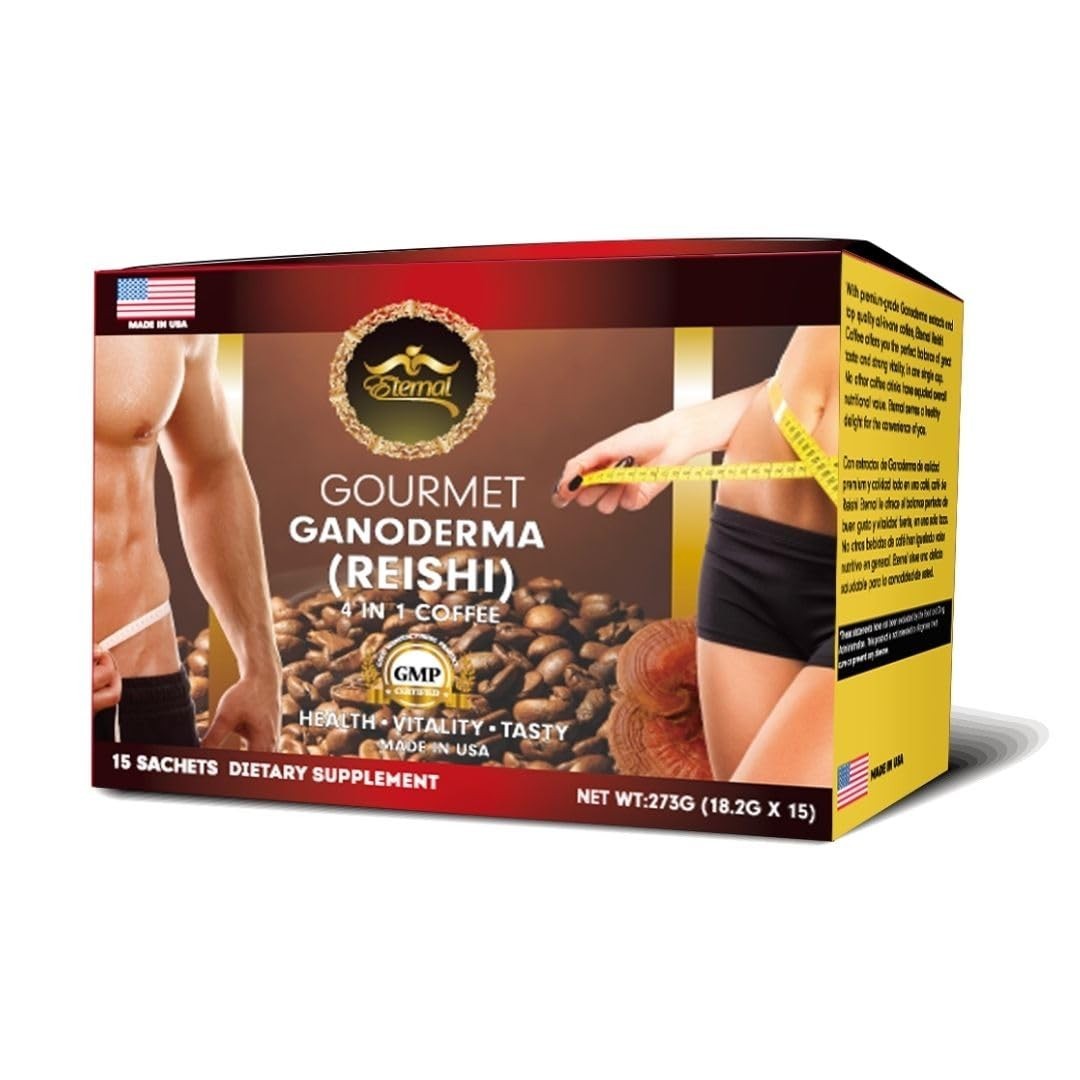 Cafe Con Ganoderma  Reishi 4 En 1 / Eternal Spirit Beauty 15 Sobres (USA SELLER)