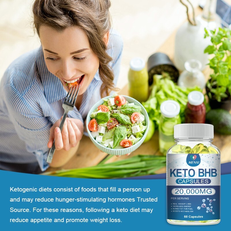 60Pcs Keto Capsules – Appetite Control & Energy – BHB Fat Burner 20000MG