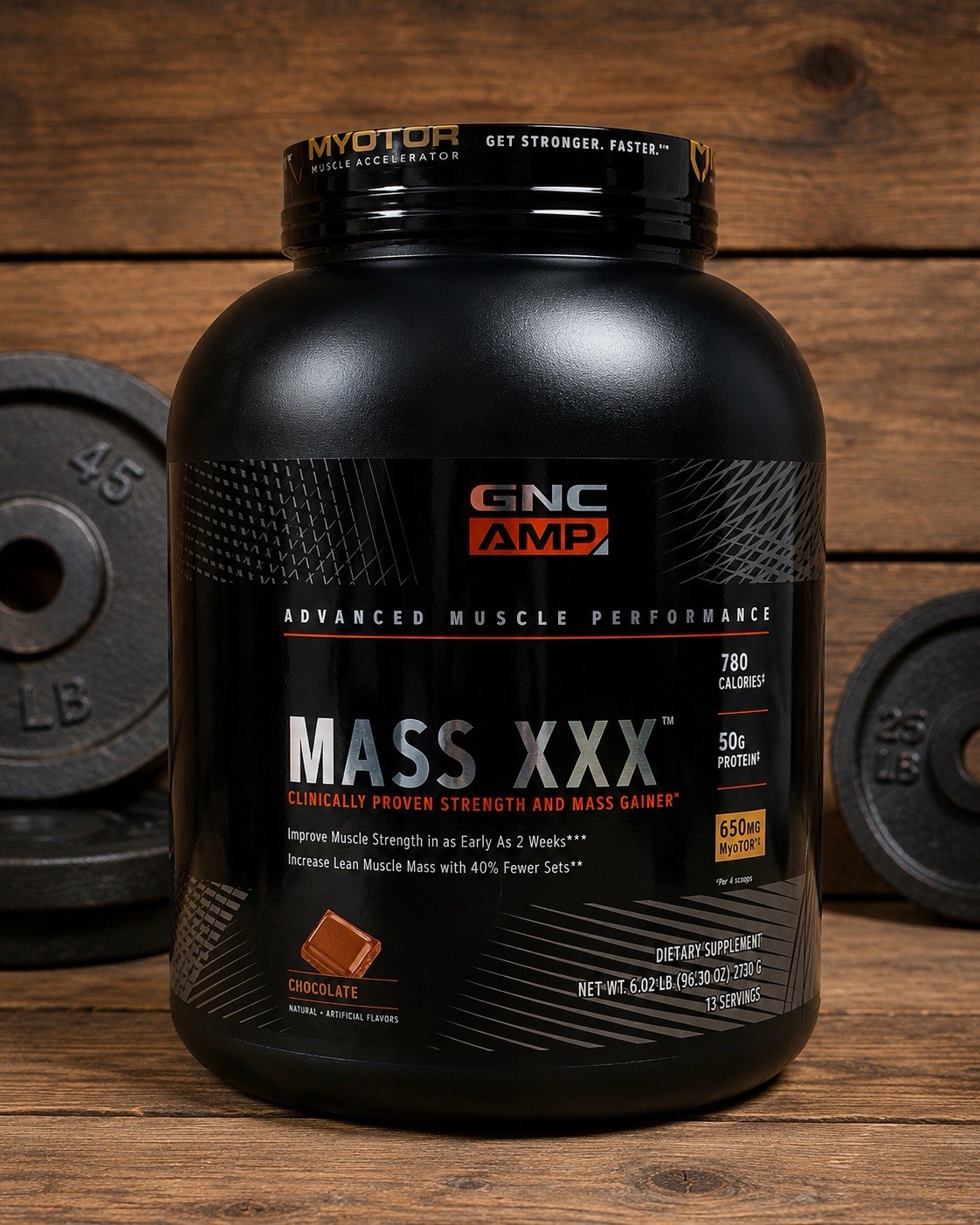 GNC AMP Mass XXX Mass Gainer 6.02lb Chocolate. Lean Mass Builder. Exp 04/26