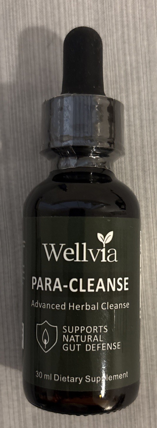 Wellvia Bundle Purity Shield Gut Para-Cleanse Walnut Wormwood Ginger Detox Drops