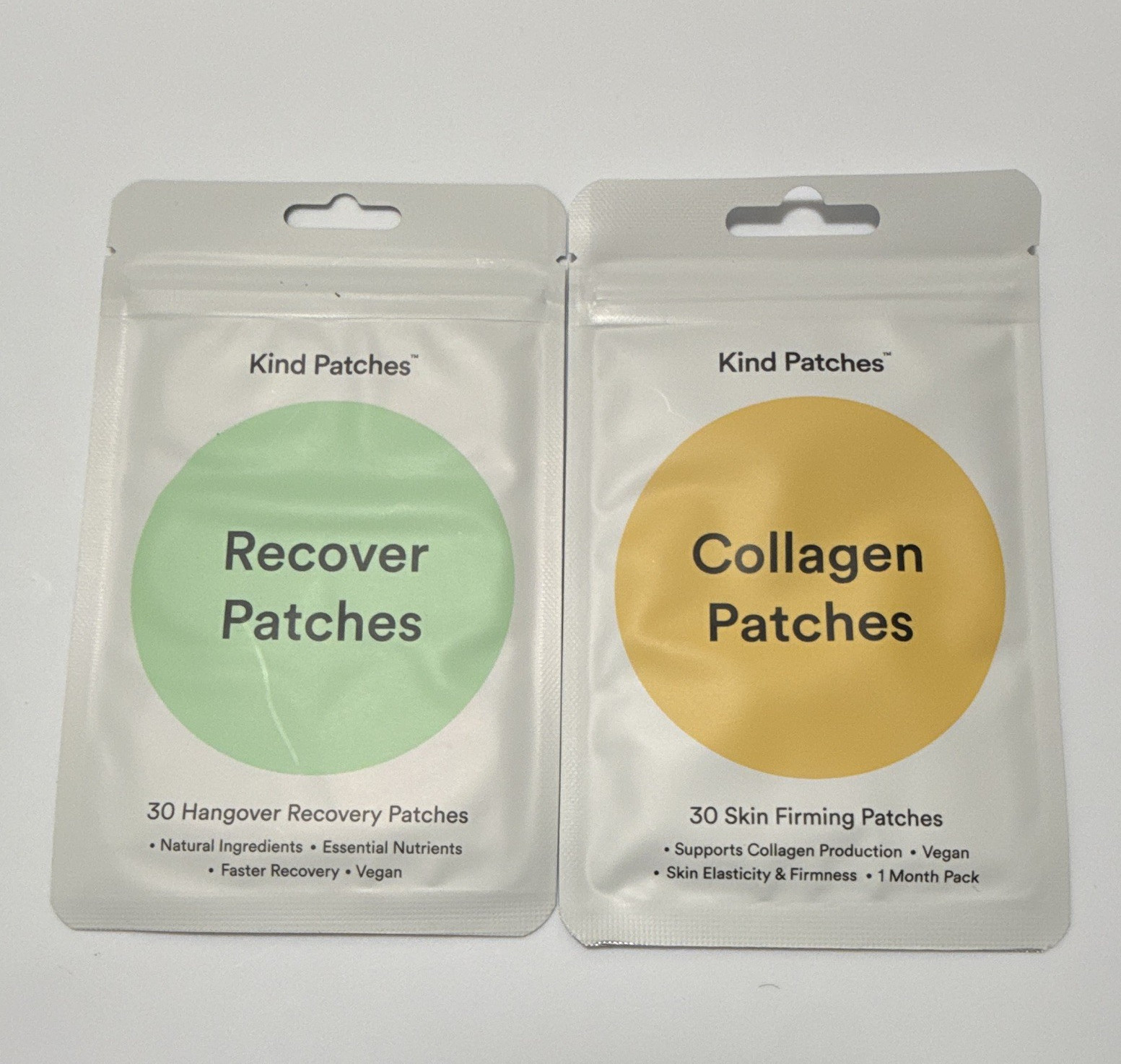 Kind Patches Recover & Collagen Patches 2 Pack Bundle New Sealed 60 Count
