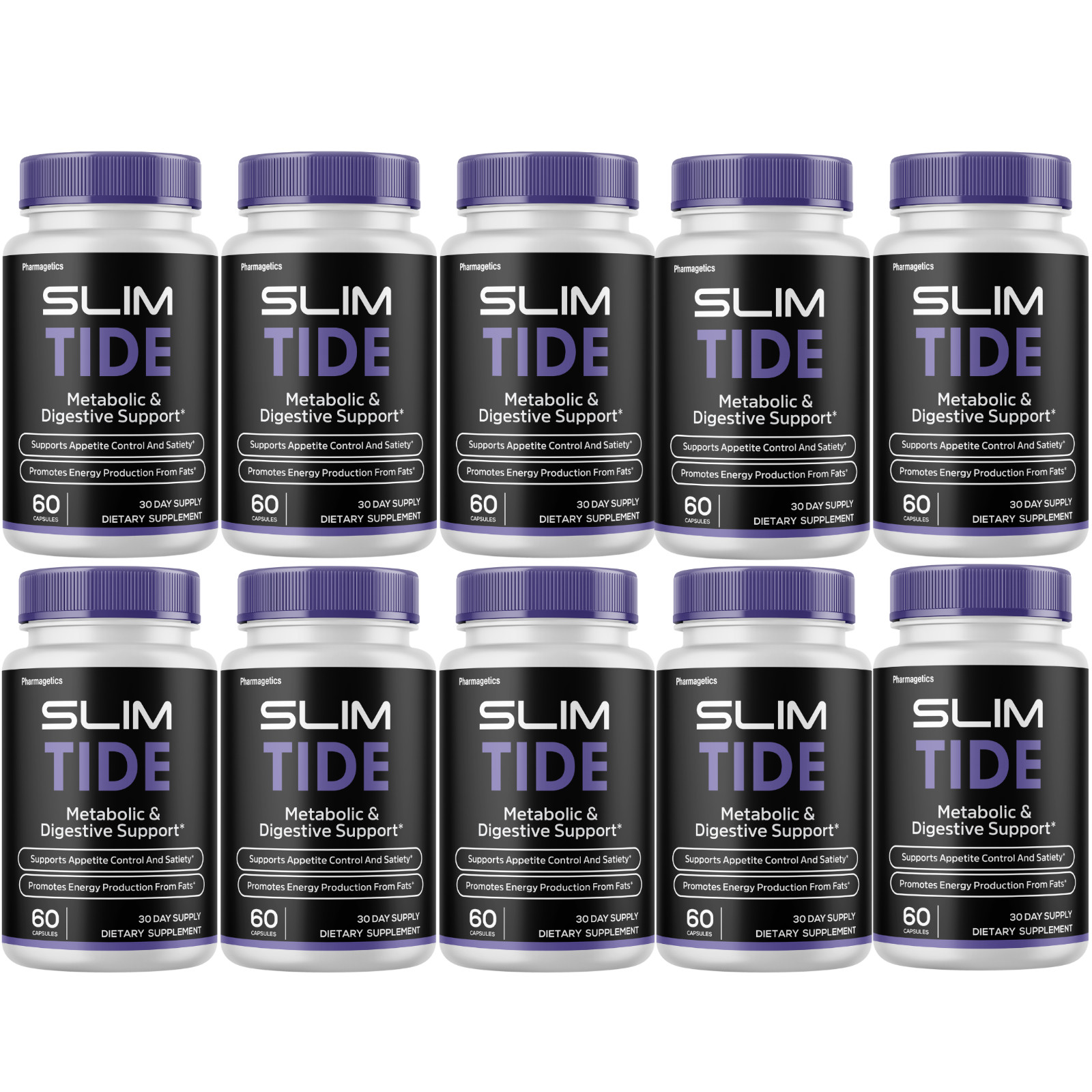 Slimtide Advanced Energy And Fitness Supplement Slim Tide (10 Bottles)