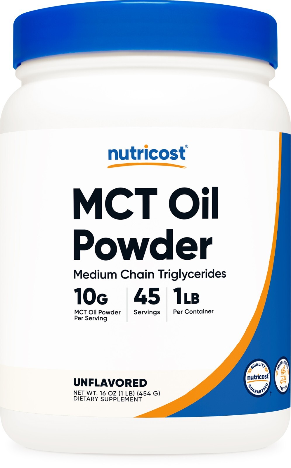 Nutricost MCT Oil Powder (1 LB) – Premium MCT Oil, Non-GMO, Gluten Free