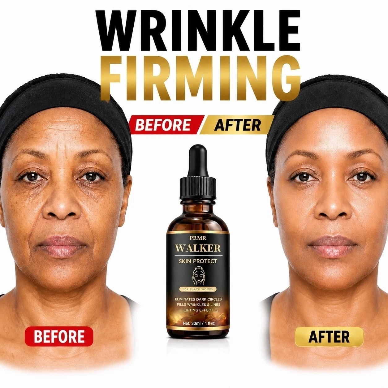 PRMR Walker Skin Protect Serum Black Women Gentle Facial Skin Care Moisturizing