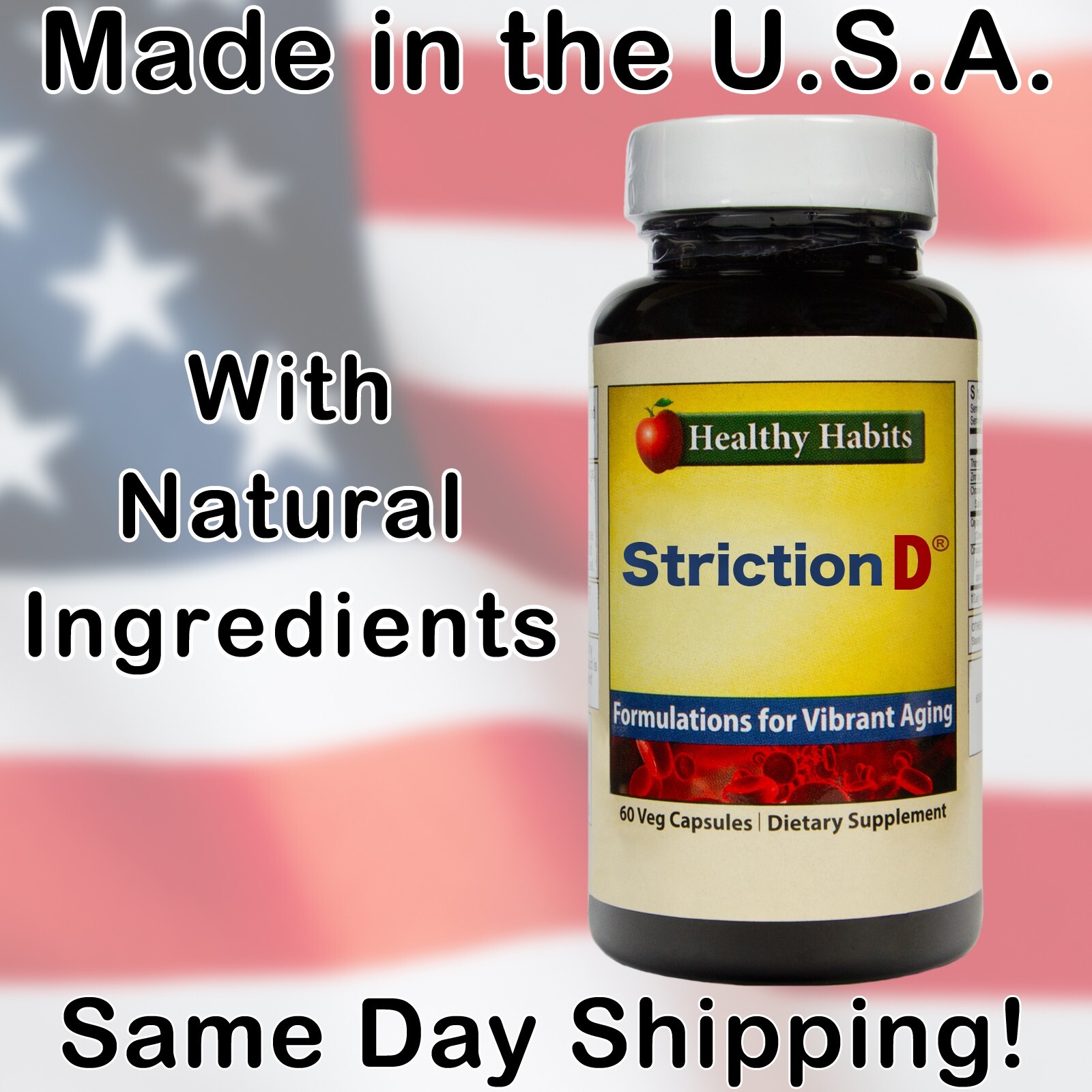 Striction D Premium Blood Sugar Support 60 Capsules Healthy Habit Over 2538 Sold
