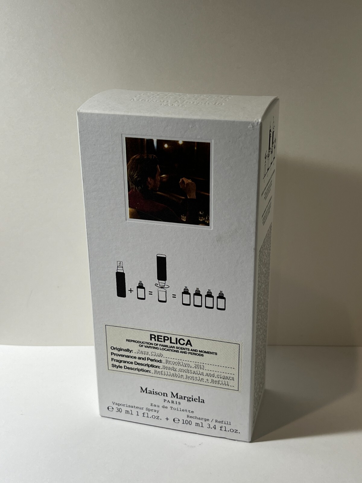 Maison Margiela Replica Jazz Club Perfume Set Spray 1oz and Refill 3.4oz NEW