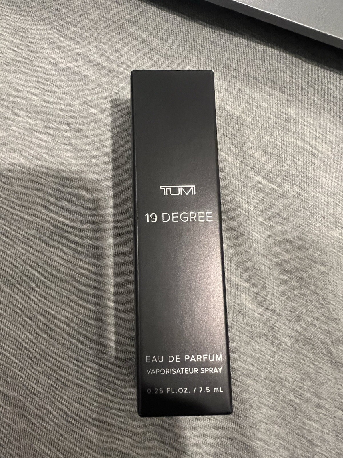 TUMI 19 Degree Eau De Parfum travel spray 0.25 Fl Oz 7.5ml New in Box
