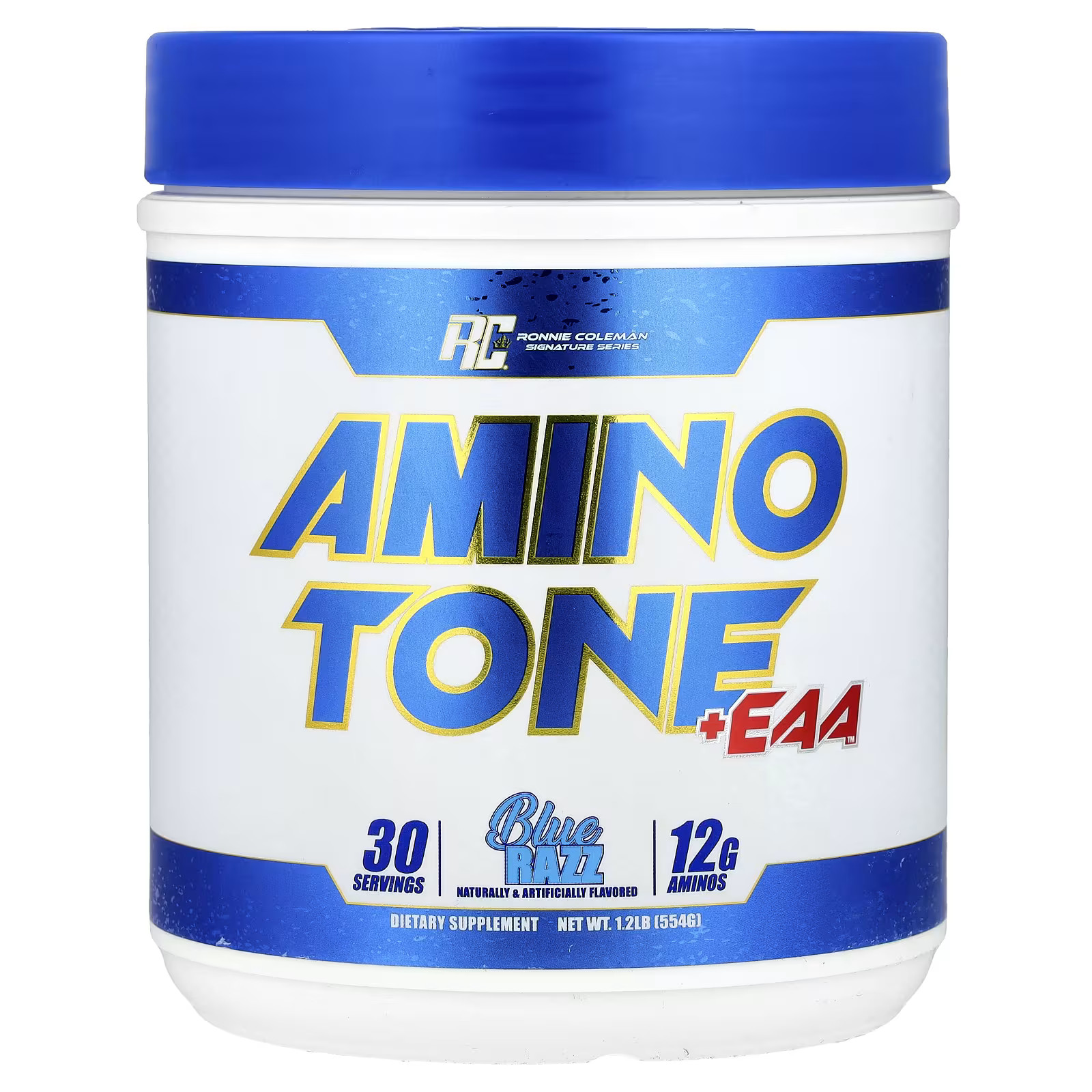 2 X Ronnie Coleman, Signature Series, Amino Tone + EAA�, Blue Razz, 1.2 lb [554