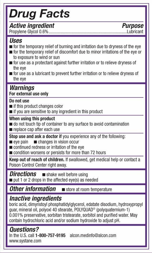 Systane Complete Lubricant Eye Drops, 2x 10mL 1/3 FL OZ TWIN PACK Alcon