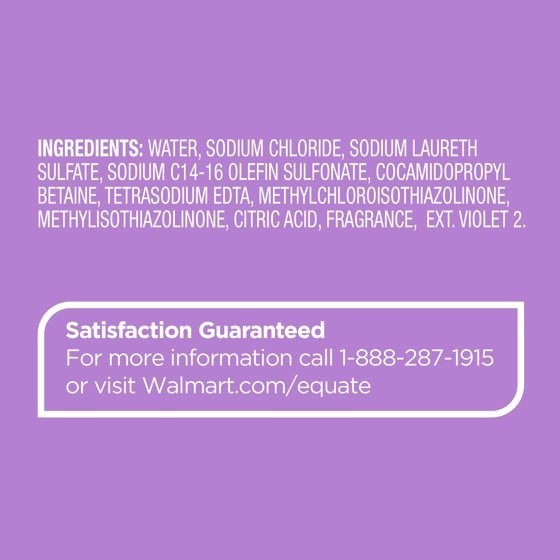 (4 pack) Equate Bubble Bath, Lavender, 64 fl oz