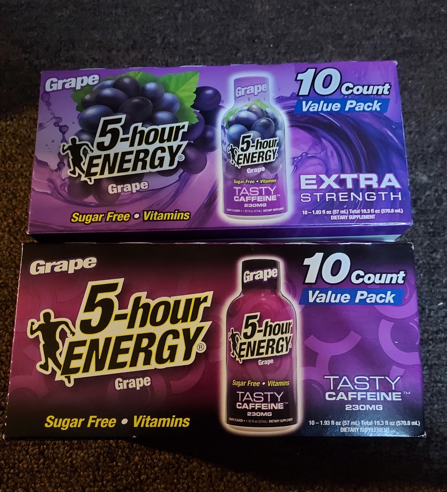 2 – 5-Hour Energy Grape X-Strength, Sugar Free, 20 Bottles total 5/28 3/28 exp