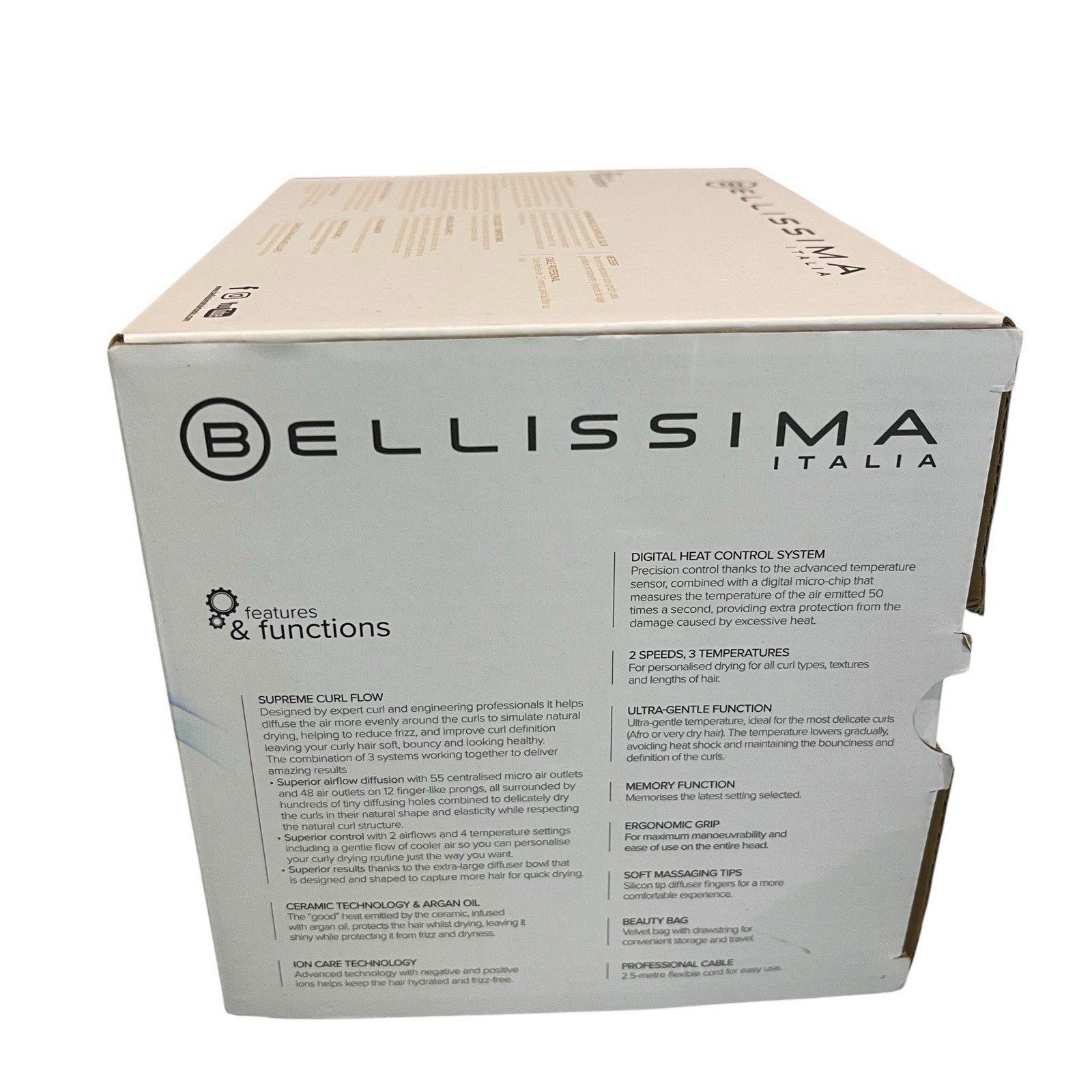 $169 – Bellissima Diffon Supreme Diffuser & Curly Hair Dryer – XL Defined Curls