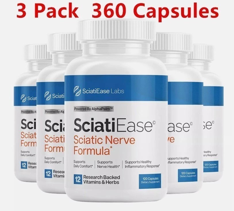 HOT 3 Pack SciatiEase Labs Sciati Ease Sciatic Nerve Formula 120 Cap NEW