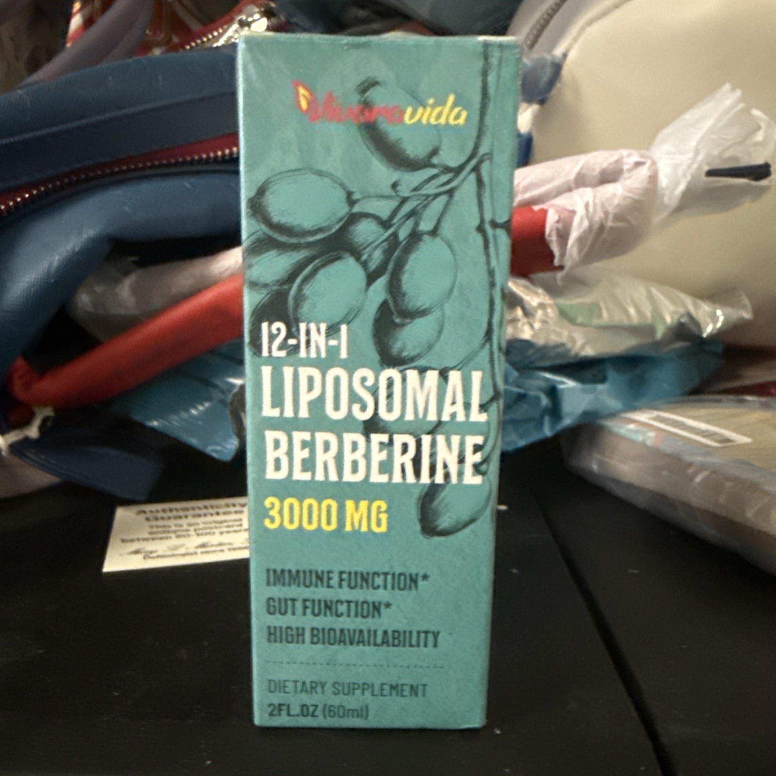 12-in-1 Liposomal Berberine By Vivara Vida 3000mg- NEW SEALED – Ex 06/01/2026