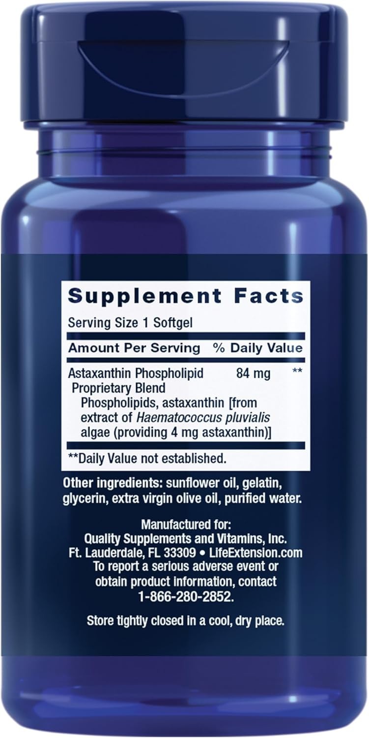 PureAlgae Astaxanthin with Phospholipids – Supports Eye & Cognitive Health