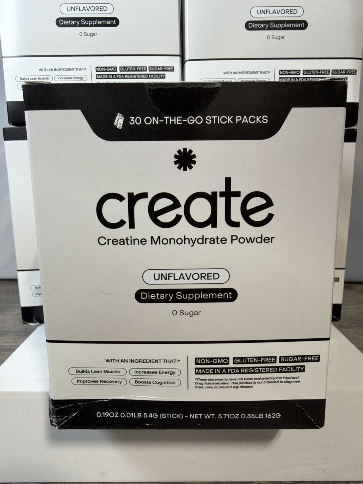 5x Create Single Serve Creatine Monohydrate Powder – 5g 6.3 Ounce – 30 STICKS