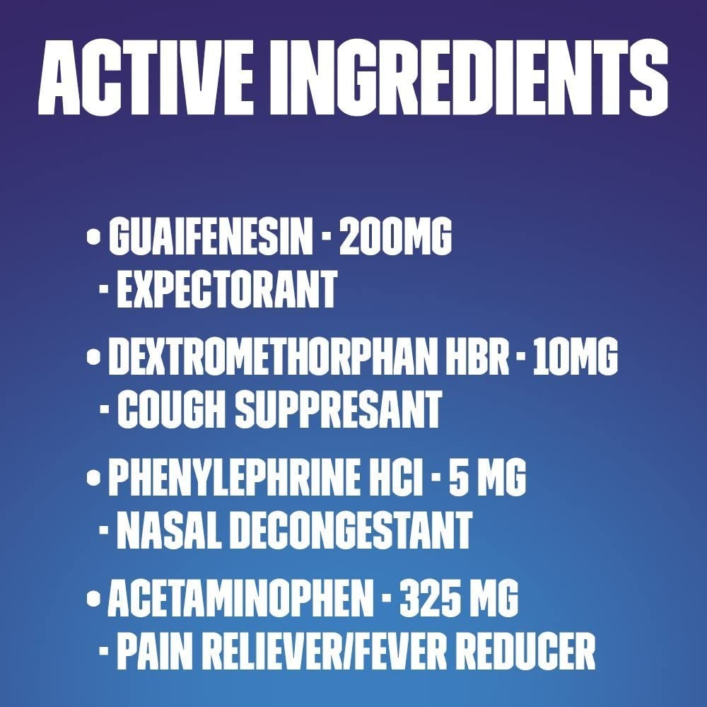 Effective Cold and Flu Relief Liquid Gels Pack of 2 – Fast-Acting for Adults