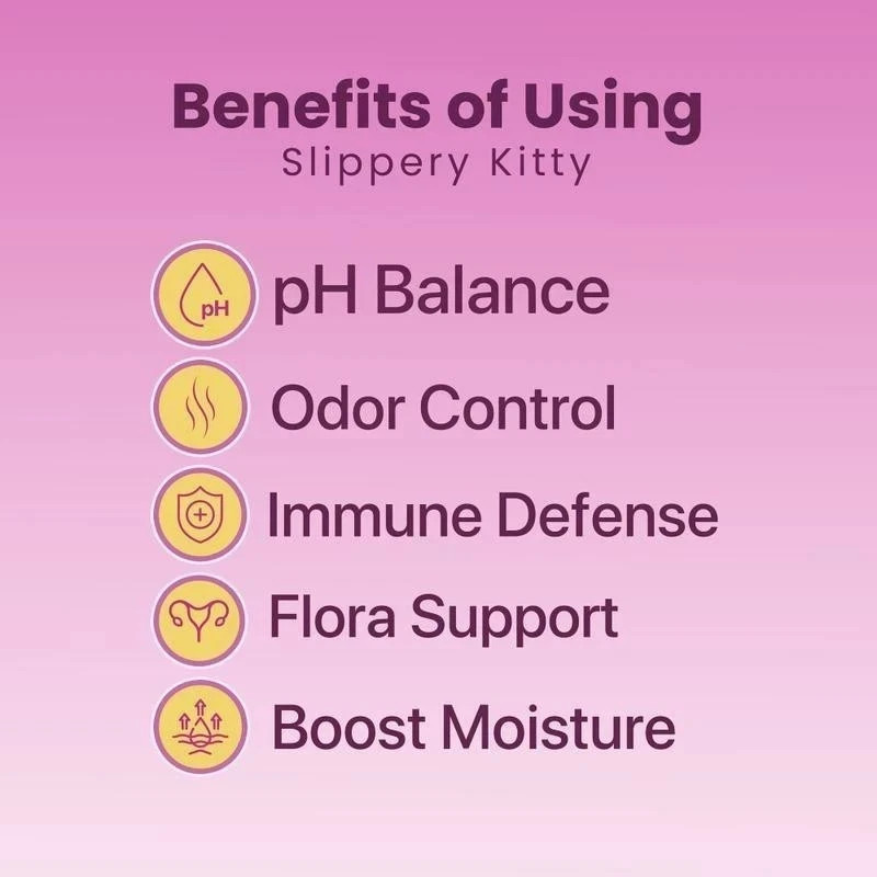 Kitty Queen Slippery Kitty – Feminine Probiotic + Moisture Gummies+