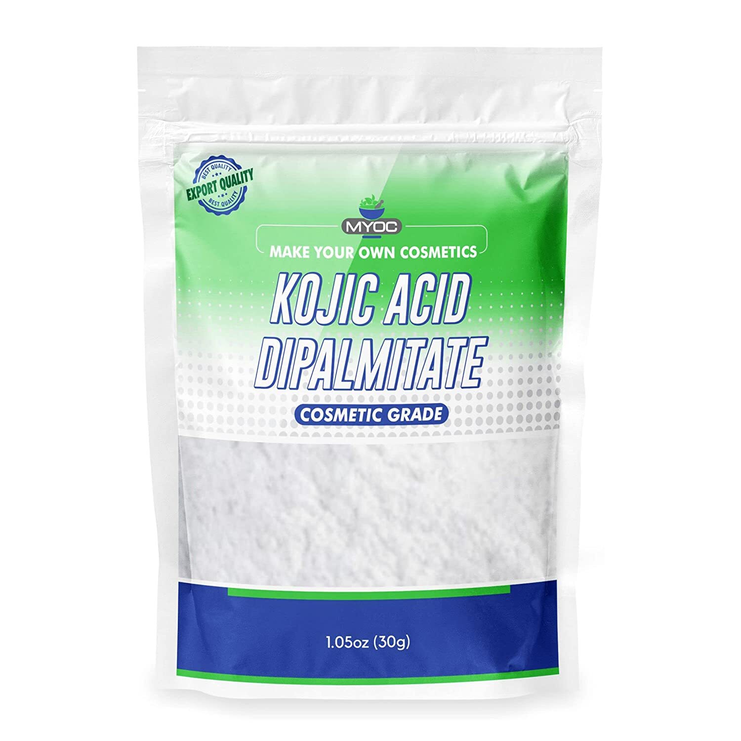 MYOC Kojic Acid Dipalmitate – Cosmetic Grade, Pure White Powder – [30g/1.05oz].