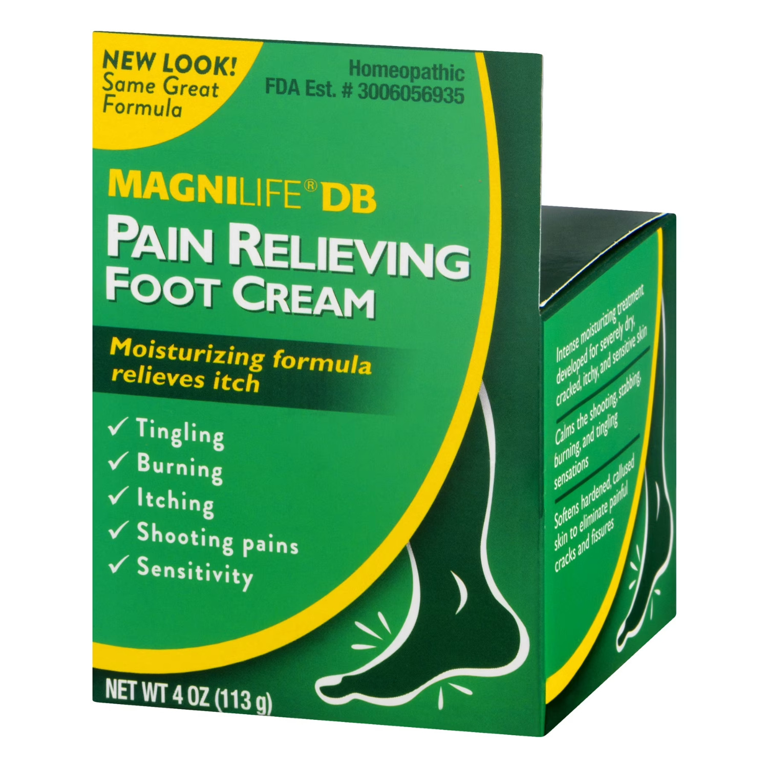 MagniLife DB Pain Relieving Diabetic Foot Cream 4 oz