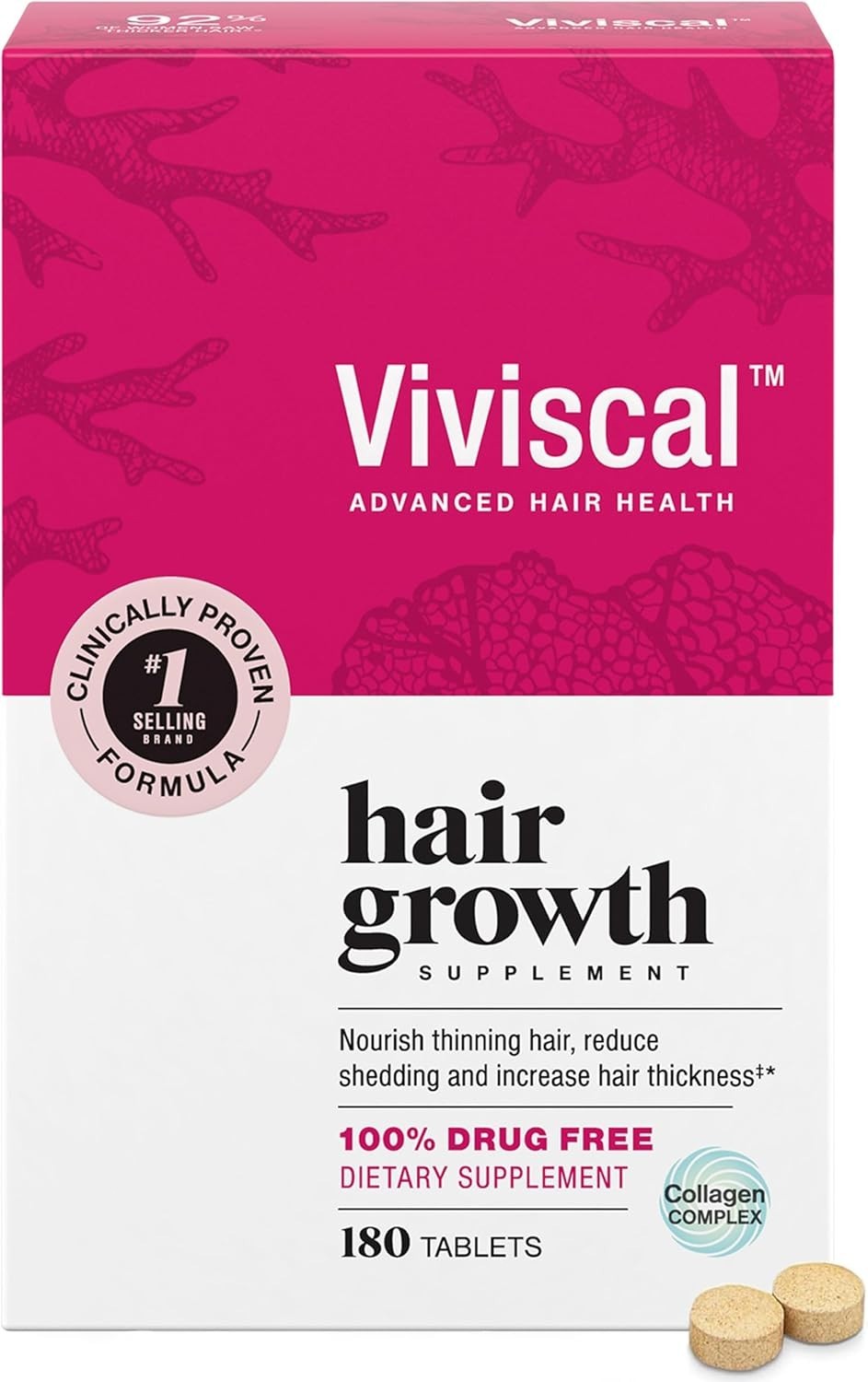Viviscal Hair Growth Supplement for Women 180 Tablets