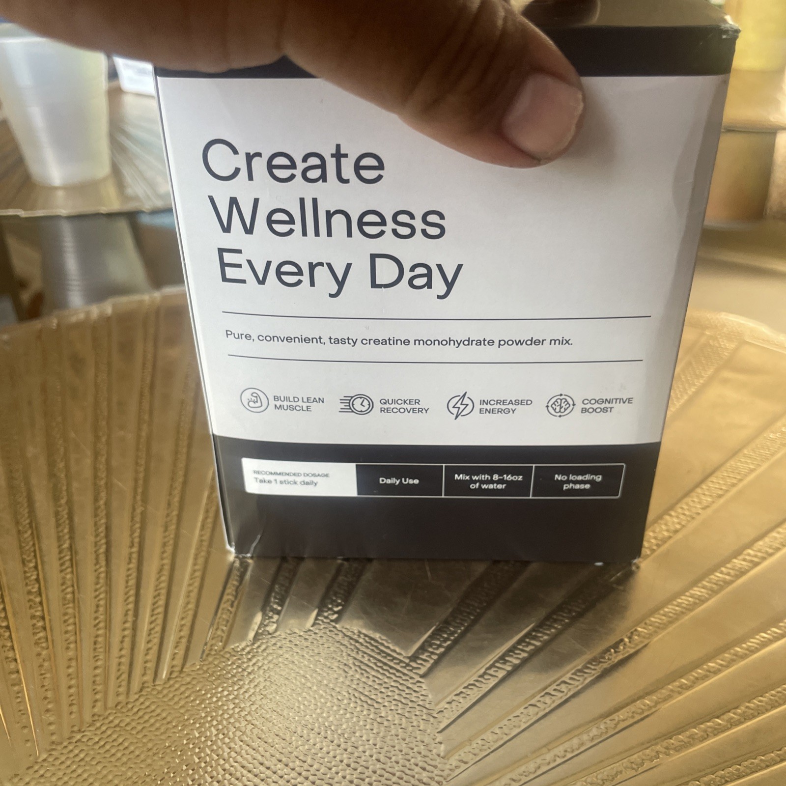 Create Single Serve Creatine Monohydrate Powder 30 Stick Packs.EXP 8/27