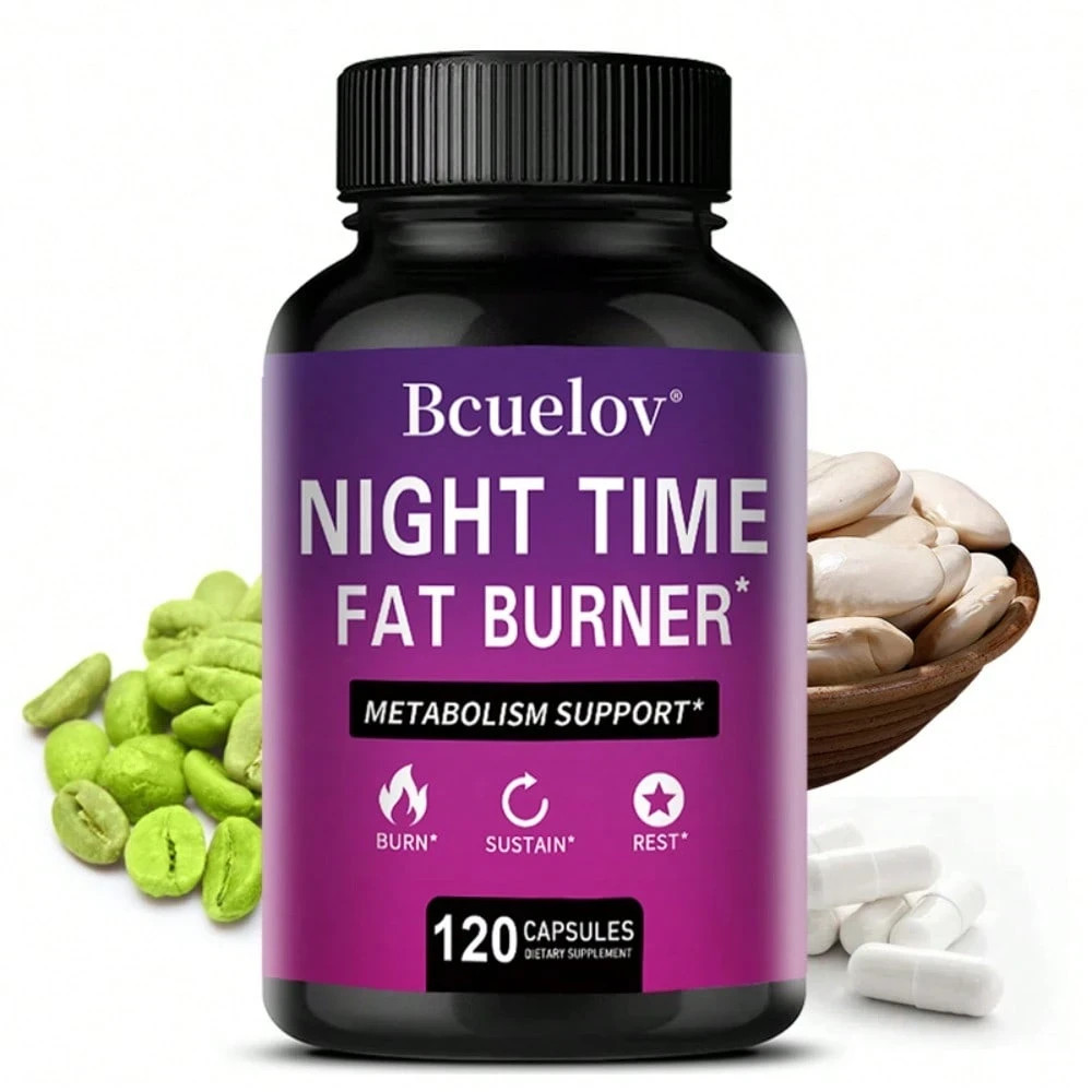 Nighttime Dietary Supplement 120 Capsules White Kidney Bean Green Coffee