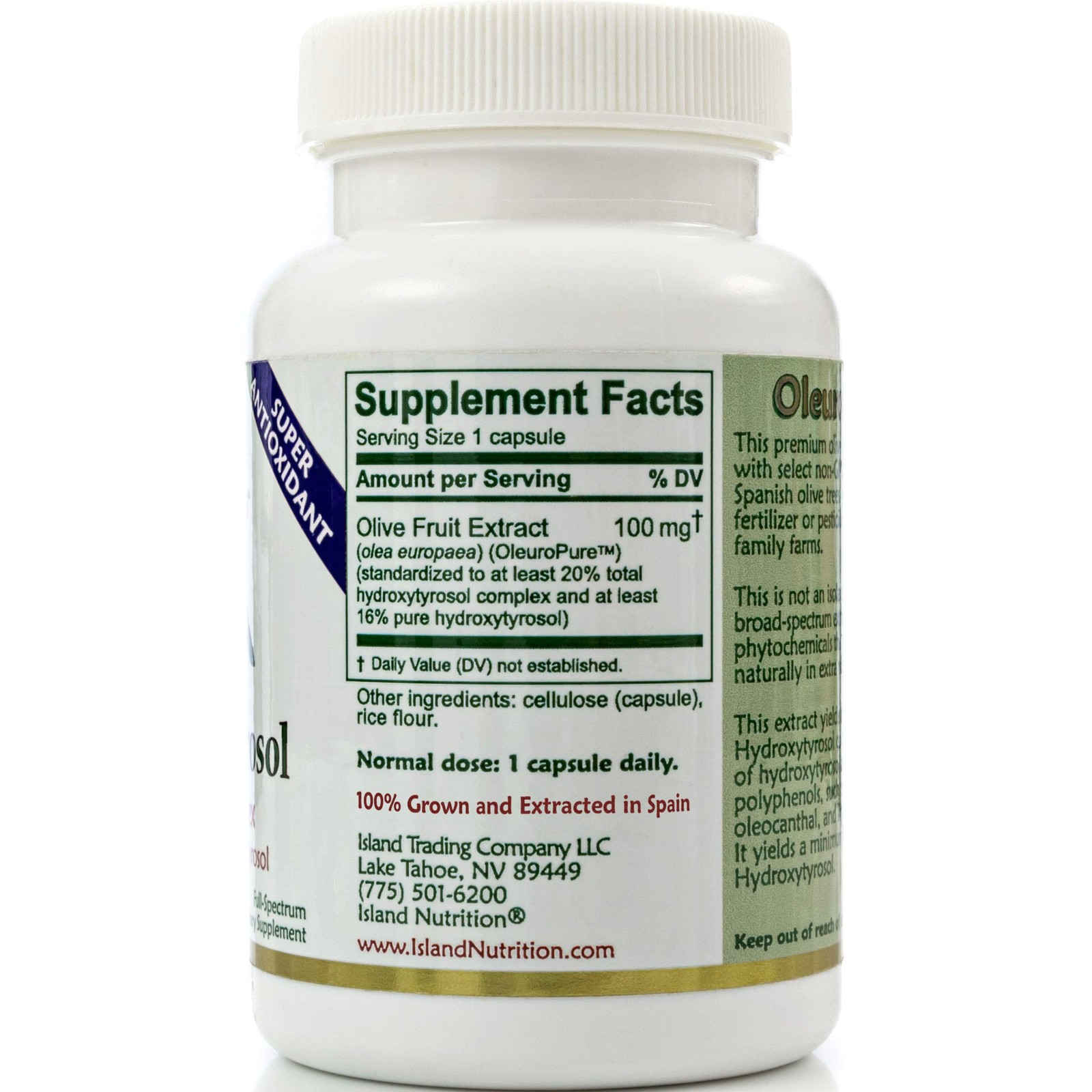 , 20% Hydroxytyrosol Complex™ Olive Fruit Extract Super Strength 100% Grown …
