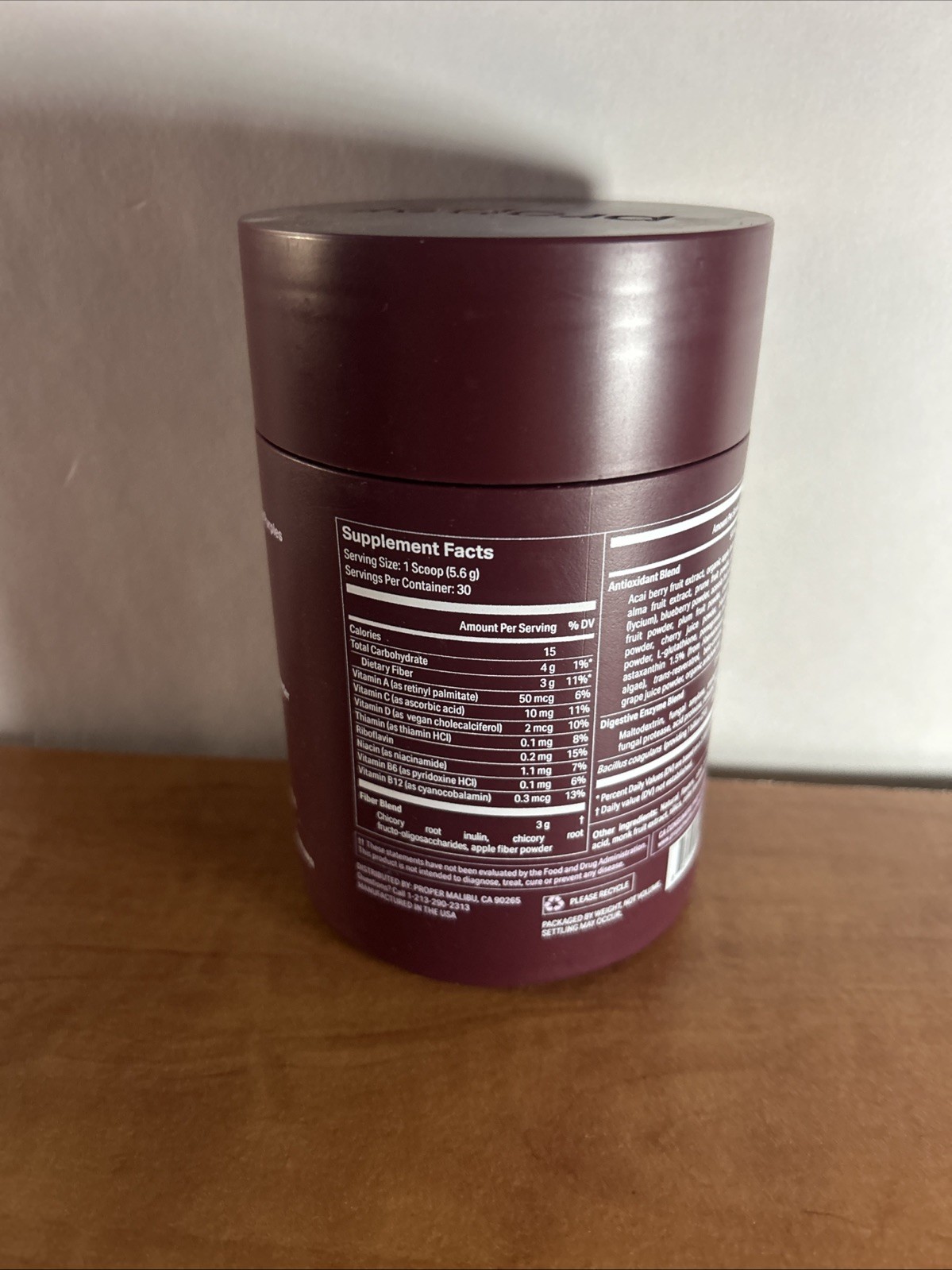 PROPER Enhanced Antioxidant Support Nutrient Dense Superfood Açaí Berry
