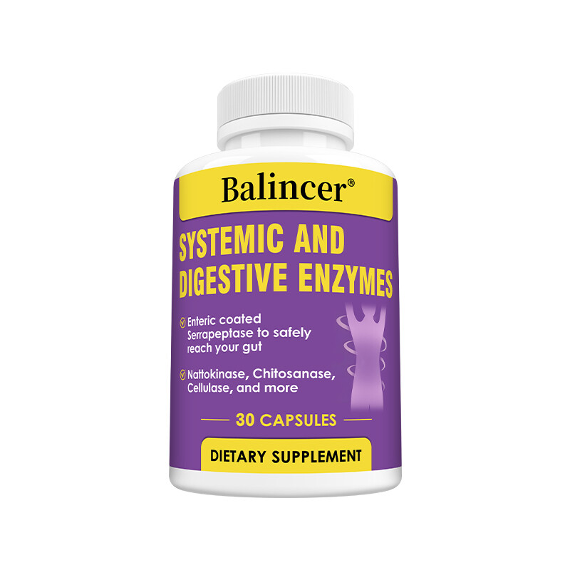 Systemic & Digestive Enzymes Capsules for Healthy Digestive Immune System