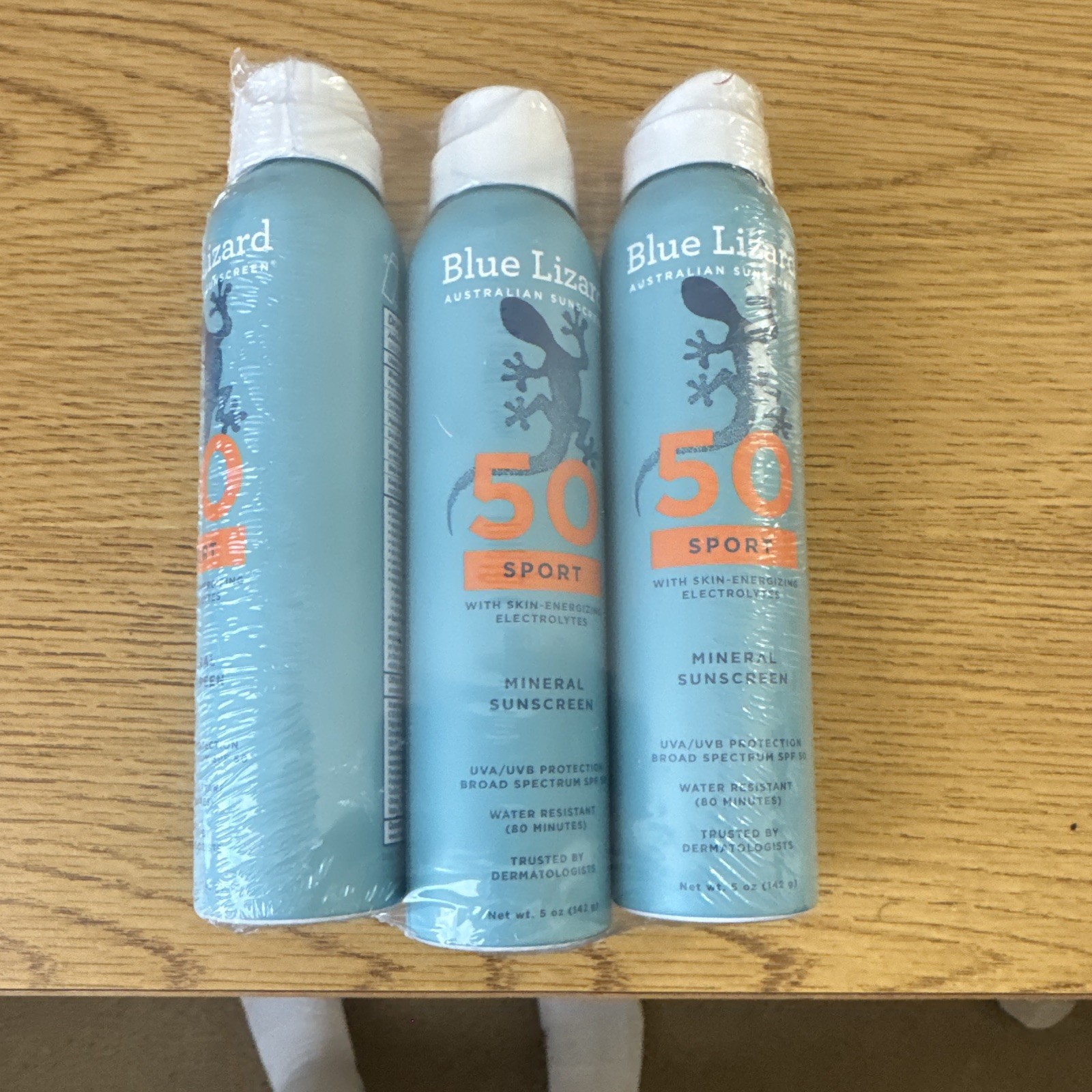 Blue Lizard Sport Mineral Sunscreen SPF 50 Broad Spectrum Water-Resistant 3pk