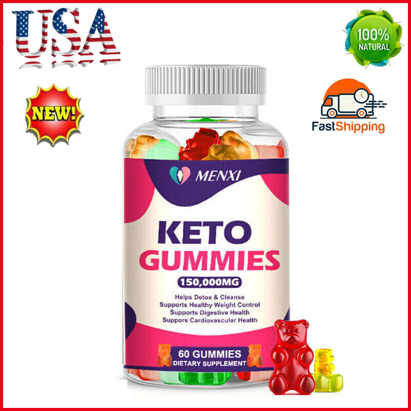 60 Keto ACV BHB Gummies for Fat Burn Slimming Weight Loss Detox Keto Diet Pills