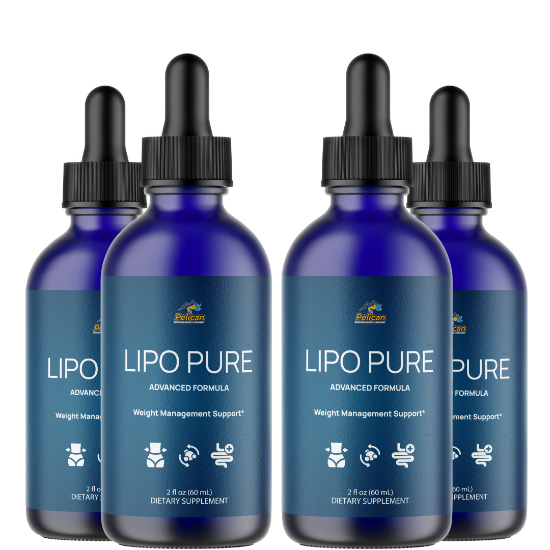 LIPO PURE – Amino Diet Drops- Keto & Weight Support- 4 Bottles- 240ml (2fl oz)