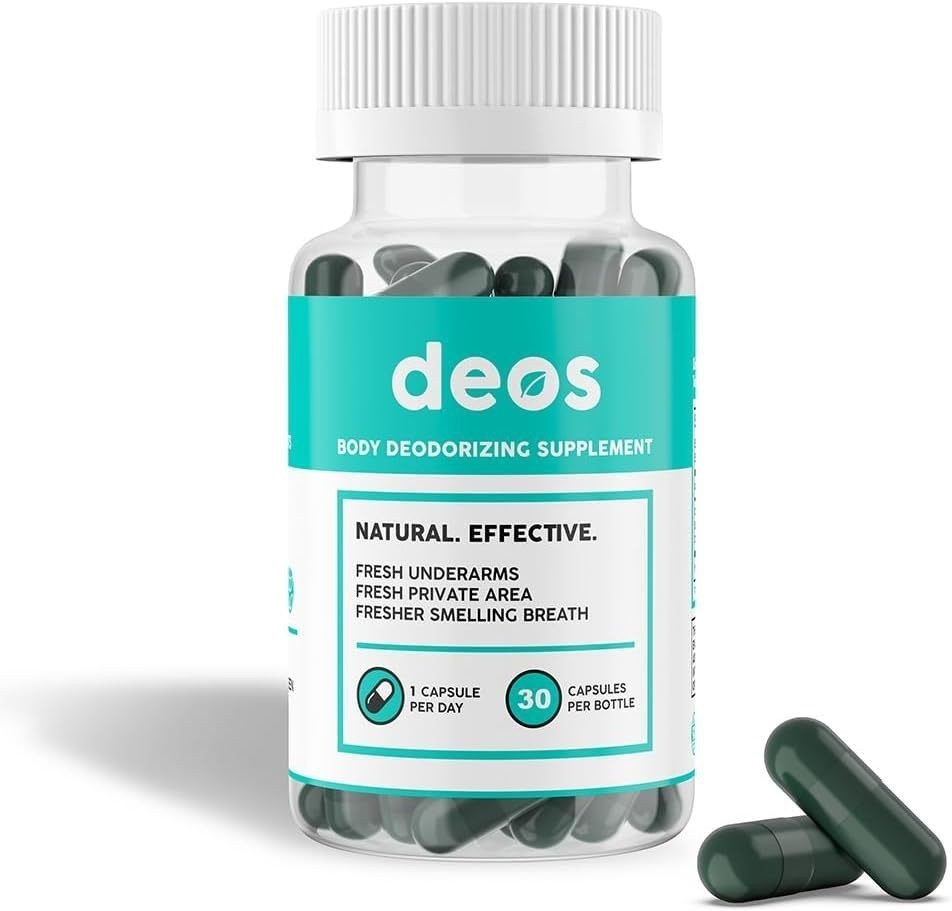 1-3x DEOS Internal Deodorant Supplement DEOS Full Body Deodorizer 30 Capsules