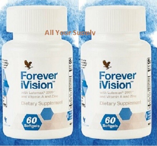 2 bottles Forever iVision (60 softgel)- complete eye support for digital age