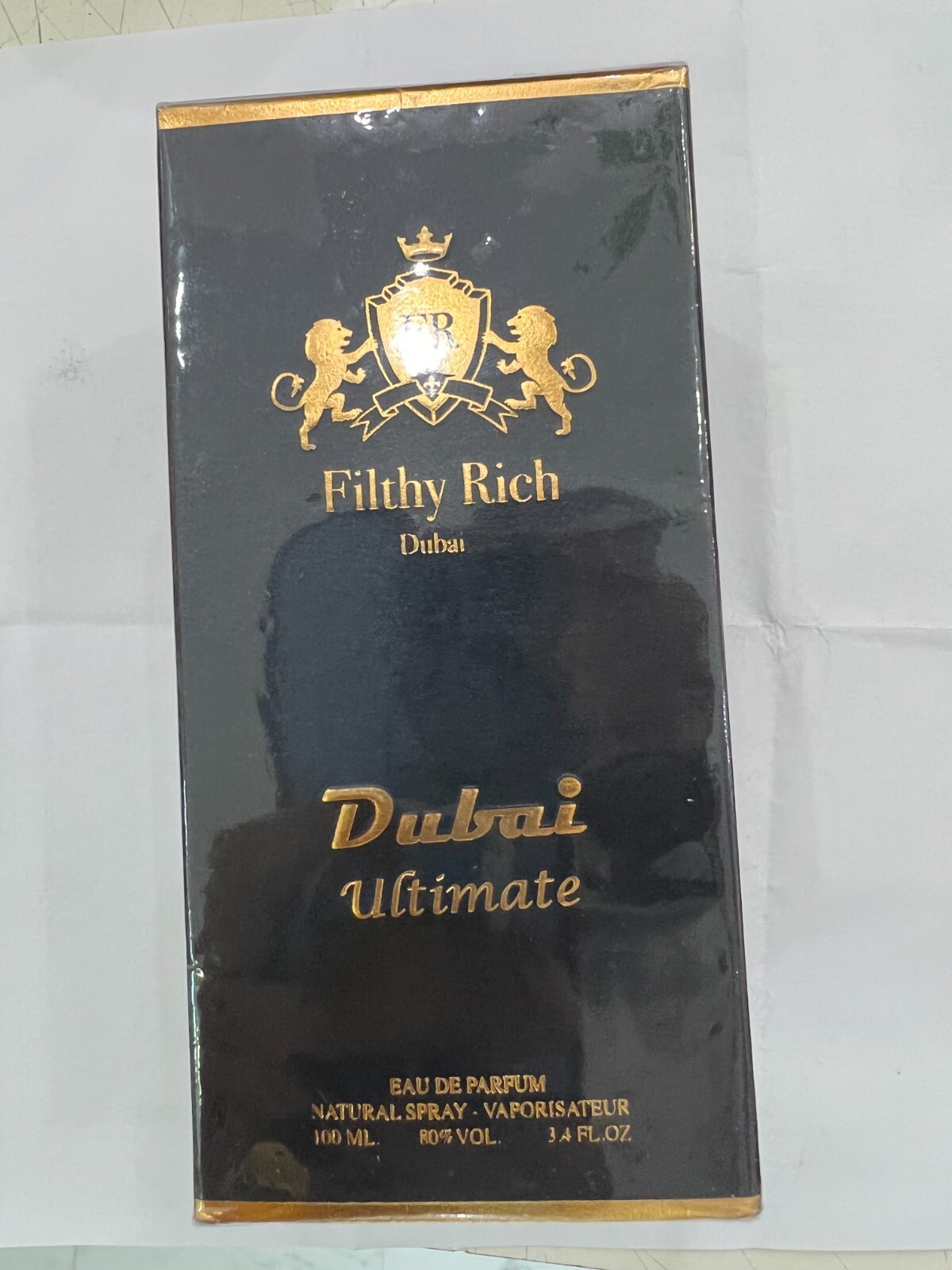 Filthy Rich Dubai Ultimate 3.4 oz EDP spray for men. (&1 surprise perfume free)
