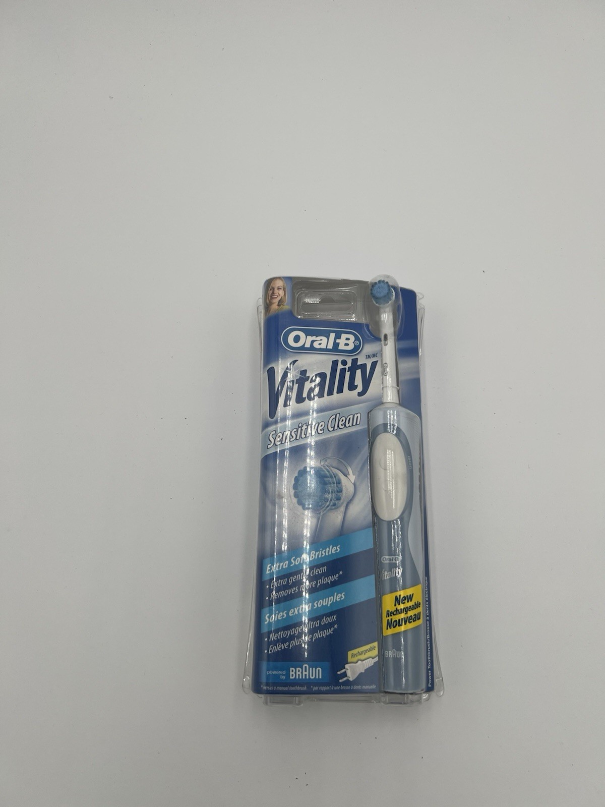 Oral-B Vitality Rechargeable Toothbrush Sensitive Gum Care Extra Soft Bristles