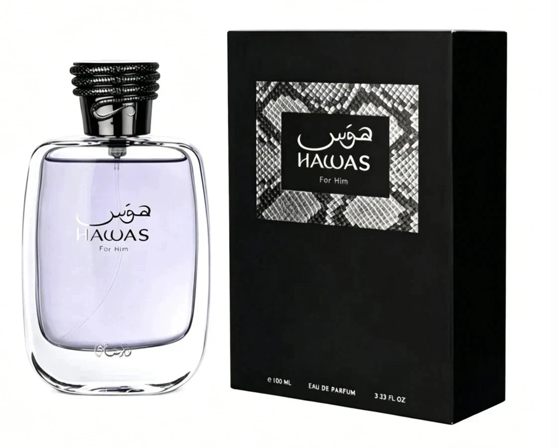 Personal Surplus Unopened Unused New Rasasi Hawas Men’s EDP Fragrances 3.38oz