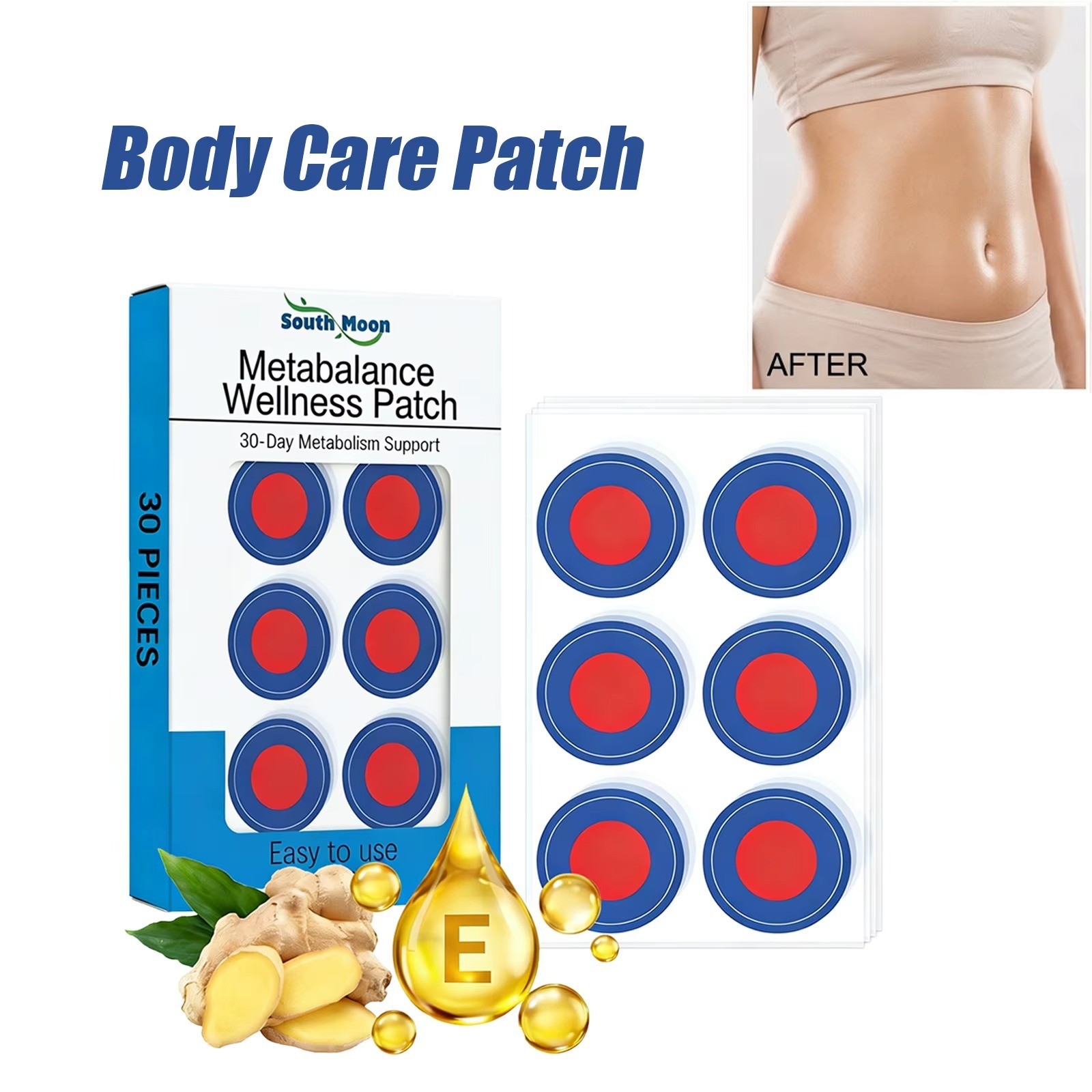 30PC Purisaki Weight Loss Plasters Pack of 30 Metabalance Patch Quick Fat Burner