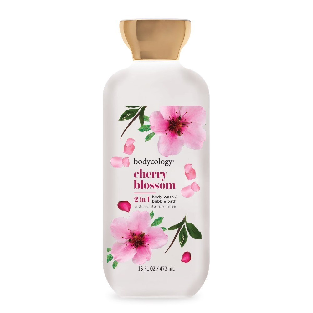 Cherry Blossom 2-in-1 Body Wash and Bubble Bath, 16 fl oz