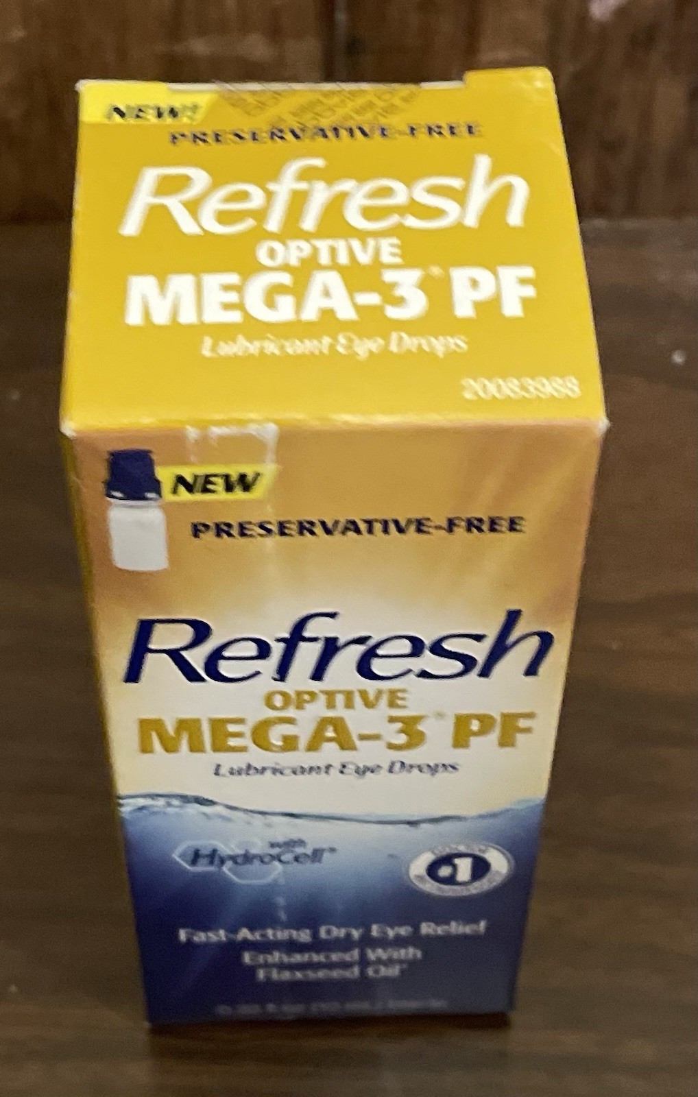REFRESH Mega-3 PF Eye Drops Lubricates & Protects 0.33 fl oz EXP 07/2027 NEW